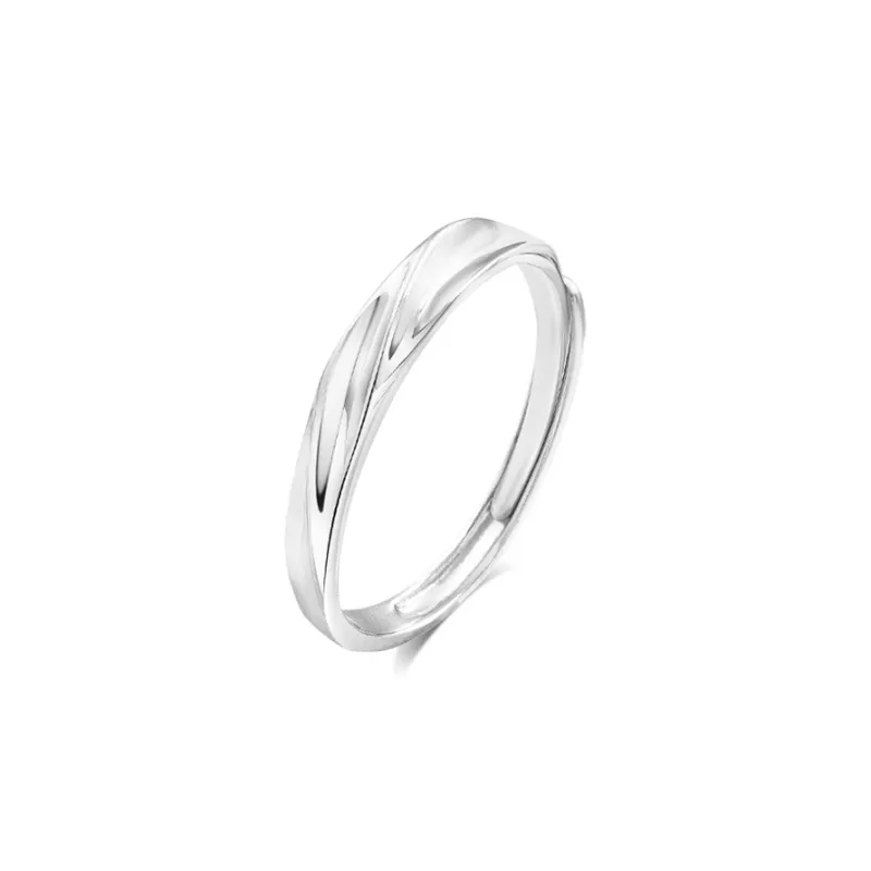 BLANK IN BLANK Sterling Silver Rings Unisex-5