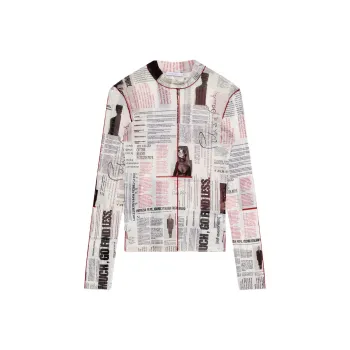 Patrizia Pepe Manifesto print Top