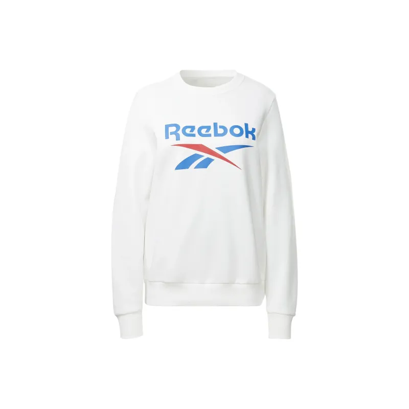 Reebok Identity Big Logo Fleece Sweatshirt Sweatshirt Women's White-0
