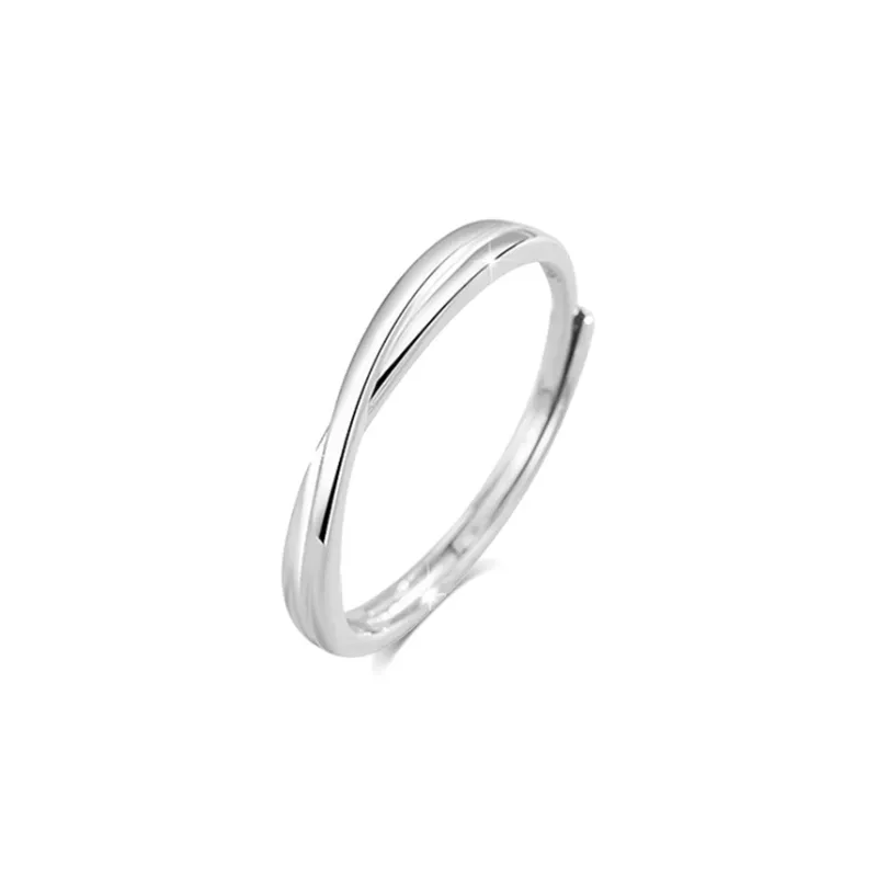 BLANK IN BLANK Sterling Silver Rings Unisex-5