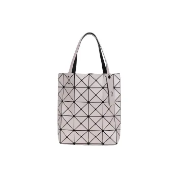 ISSEY MIYAKE Lucent Boxy Vinyl Chloride Resin One Shoulder Handbag Small Size Women's Milk Tea