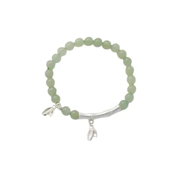 WUMZK Hetian Jade Bracelets Pale Greenish White Jade Unisex