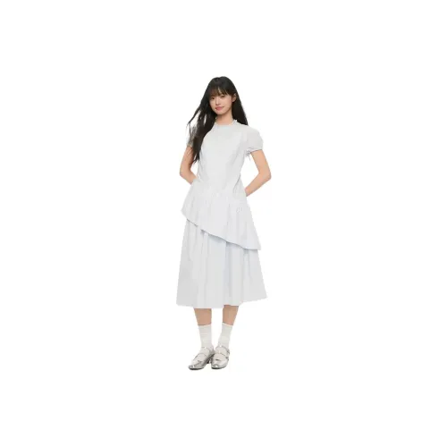 KING PRINCE Short Sleeved Dress Women's Blue