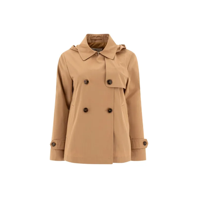 HERNO Double Breasted Hooded Jacket-0