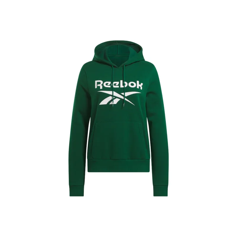 Reebok Identity Big Logo Fleece Hoodie Sweatshirt Women's Dark Green-0