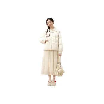 ZIHAN Down Jacket Women's Beige Gold