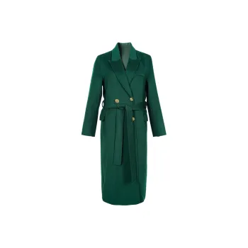 MISSSHINE Coats Women's Green