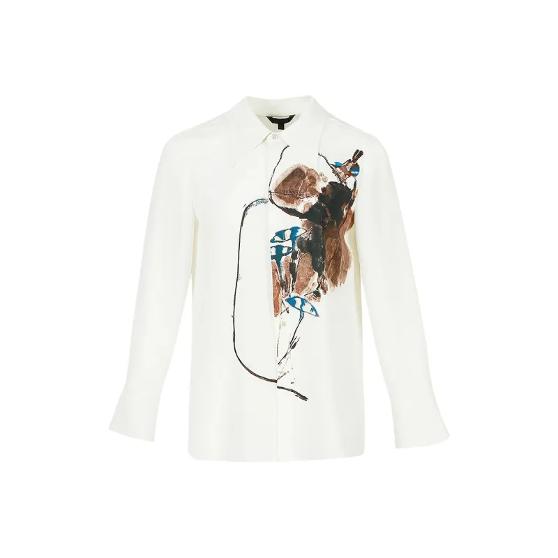BBLLUUEE Shirt Women's Crescent White-0