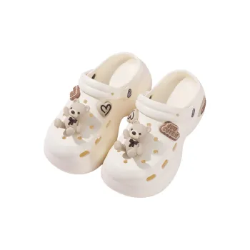 TEDDY ISLAND Teddy Love Women's Summer Home Slippers Outerwear With Squashy And Bouncy Feeling Thickened EVA Base
