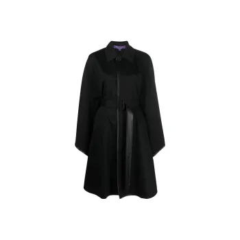 Ralph Lauren Collection Lenore Cotton Cape Coat