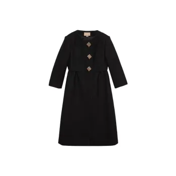 GUCCI Buttoned up Flared Coat