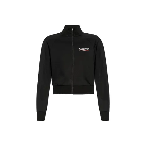 Balenciaga Logo Printed Zip Up Jacket