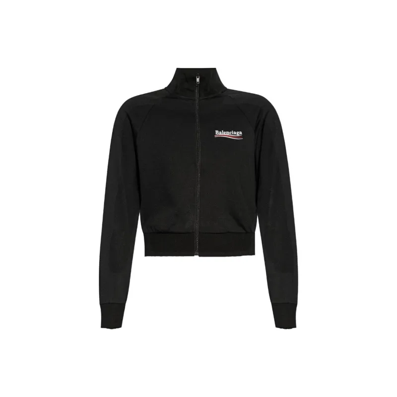 Balenciaga Logo Printed Zip Up Jacket-0