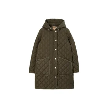 Burberry Quilted Hooded Coat