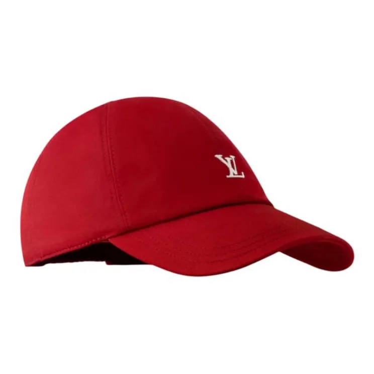 LOUIS VUITTON Cotton, Cotton Fabric Baseball Caps Women's Red-1