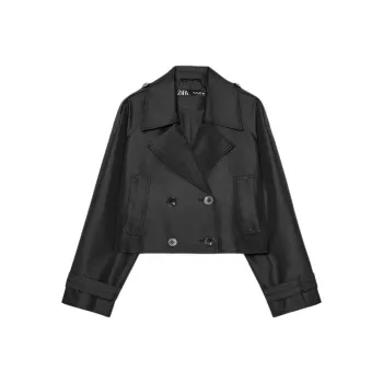 ZARA Jackets Coats Women's Black