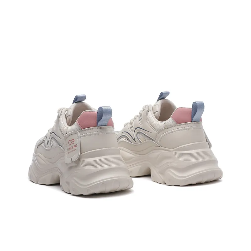 LINGPAO Low Top Chunky Sneakers Women's-3