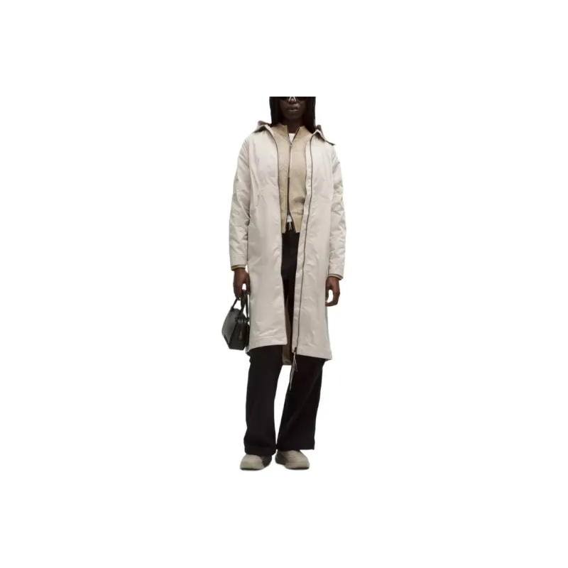 Lululemon x SLNSH Taffeta Removable Hood Jacket Women's White Mojave Tan-0
