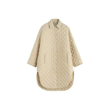 TOTEME Padded Diamond Quilted Cocoon Coat