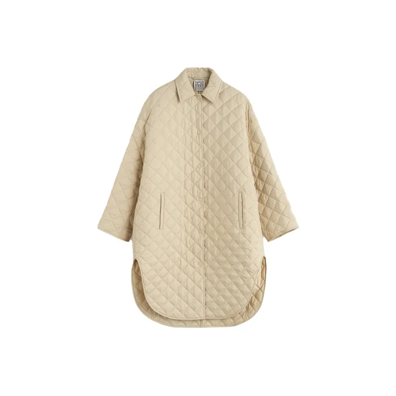 TOTEME Padded Diamond-Quilted Cocoon Coat-0