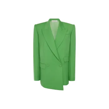 Alexander McQueen Double-Breasted Asymmetric Blazer