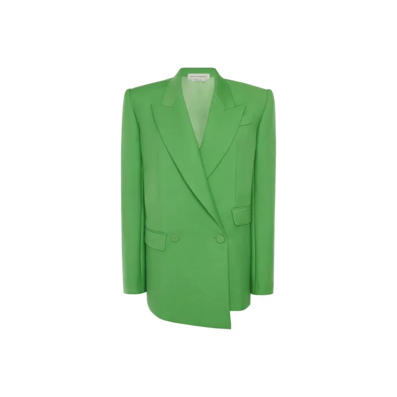 Alexander McQueen Double Breasted Asymmetric Blazer-0