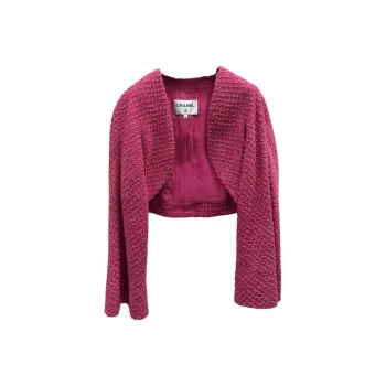 CHANEL Jackets & Coats Women's Rose Red