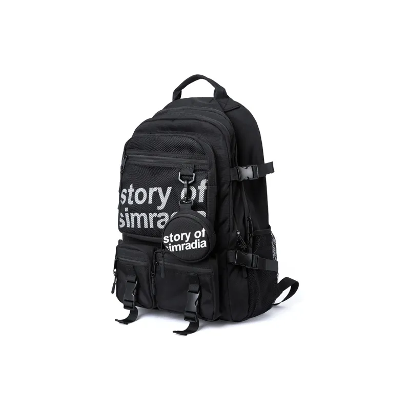 VIHUS Oxford Backpack Regular Unisex Black/Khaki-0
