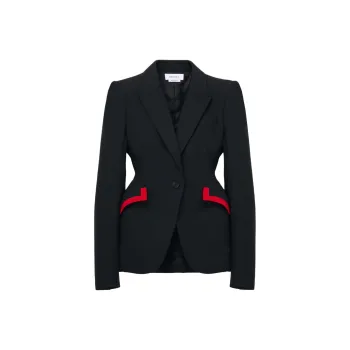 Alexander McQueen Peak lapels Blazer