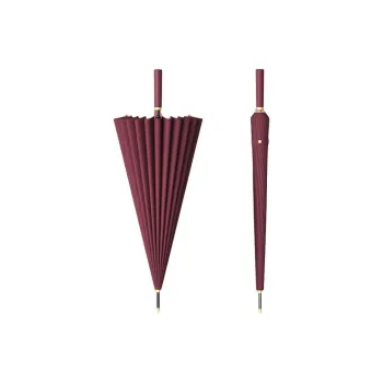 Watermelon Vine Minimalist Long Handle Automatic Umbrella With Reinforced Windproof Design, Thickened Business Umbrella