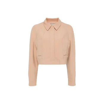 ELIE SAAB Topstitch Cropped Jacket