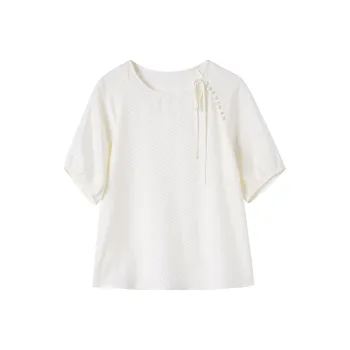 Yi Mengyuan Short Sleeved Silk Shirt Women's