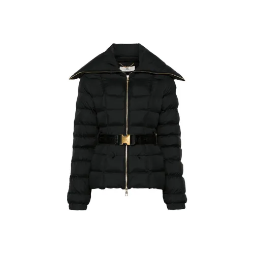 Elisabetta Franchi Wide Collared Belted Jacket