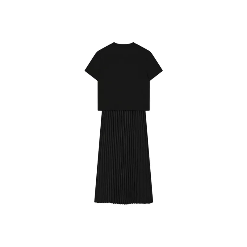 FILA Short Sleeved Dress Women's Jet Black-1
