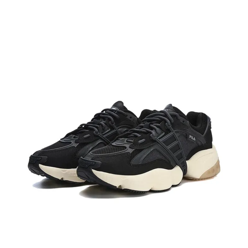 FILA LADDER Slip Resistant, Abrasion Resistant, Breathable, Supportive, Lightweight Low Top Casual Shoes Men's Black-2