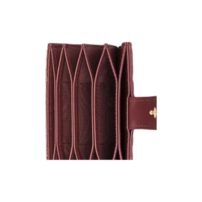DIOR Lady Dior Calfskin Card Holder Women's Dahlia Red-4