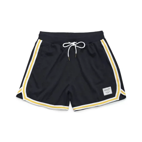 Mitchell & Ness Basketball Shorts Unisex Black And Yellow