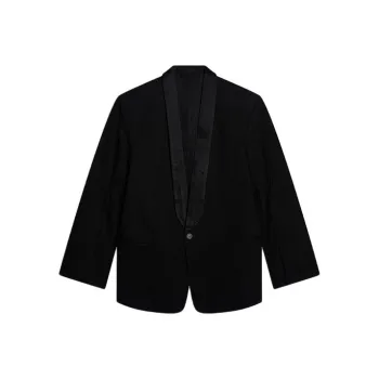 Balenciaga FW21 Rental Tuxedo Business Suits Coats Women's Black
