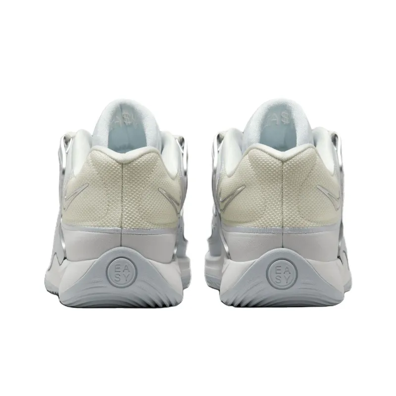 Nike KD 18 Anti Slip Wear Resistant Low Top Basketball Shoes Men's Gray White-6