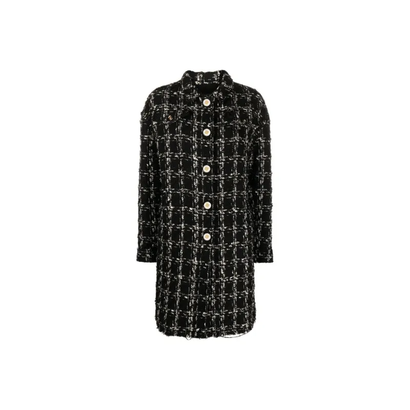 Giambattista Vall Checked Tweed Coat-0