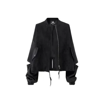 SOON FLOWER Spring Jackets & Coats Women's Black
