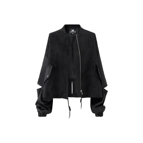 SOON FLOWER Spring Jackets & Coats Women's Black