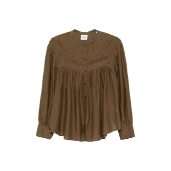 ISABEL MARANT Gathered Plalia Blouse