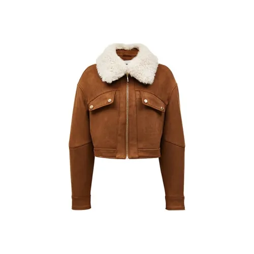 ONLY Jackets Coats Women's Orange Peel Brown