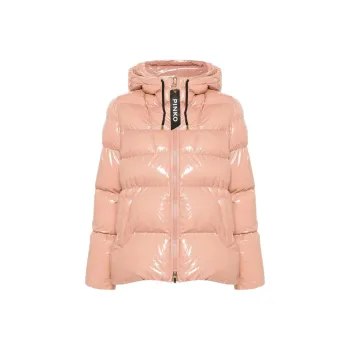 PINKO High Shine Hooded Puffer Jacket