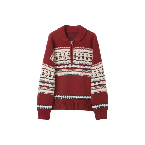 3COLOUR Knitwear Women's Cherry Red