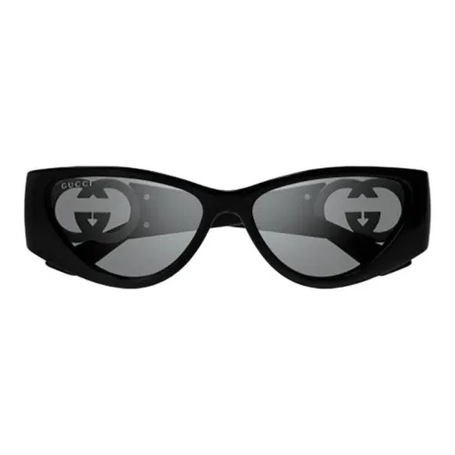 GUCCI Injection Molded Cat Eye Sunglasses Women's Black