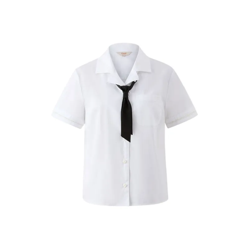 E.land Shirt Women's Ivory White/White 39 Ivory-0