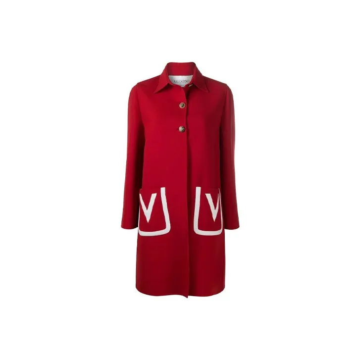 Valentino Coats Women's Red-0