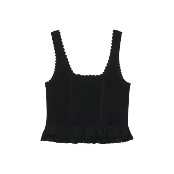 Sandro Scalloped Tank Top